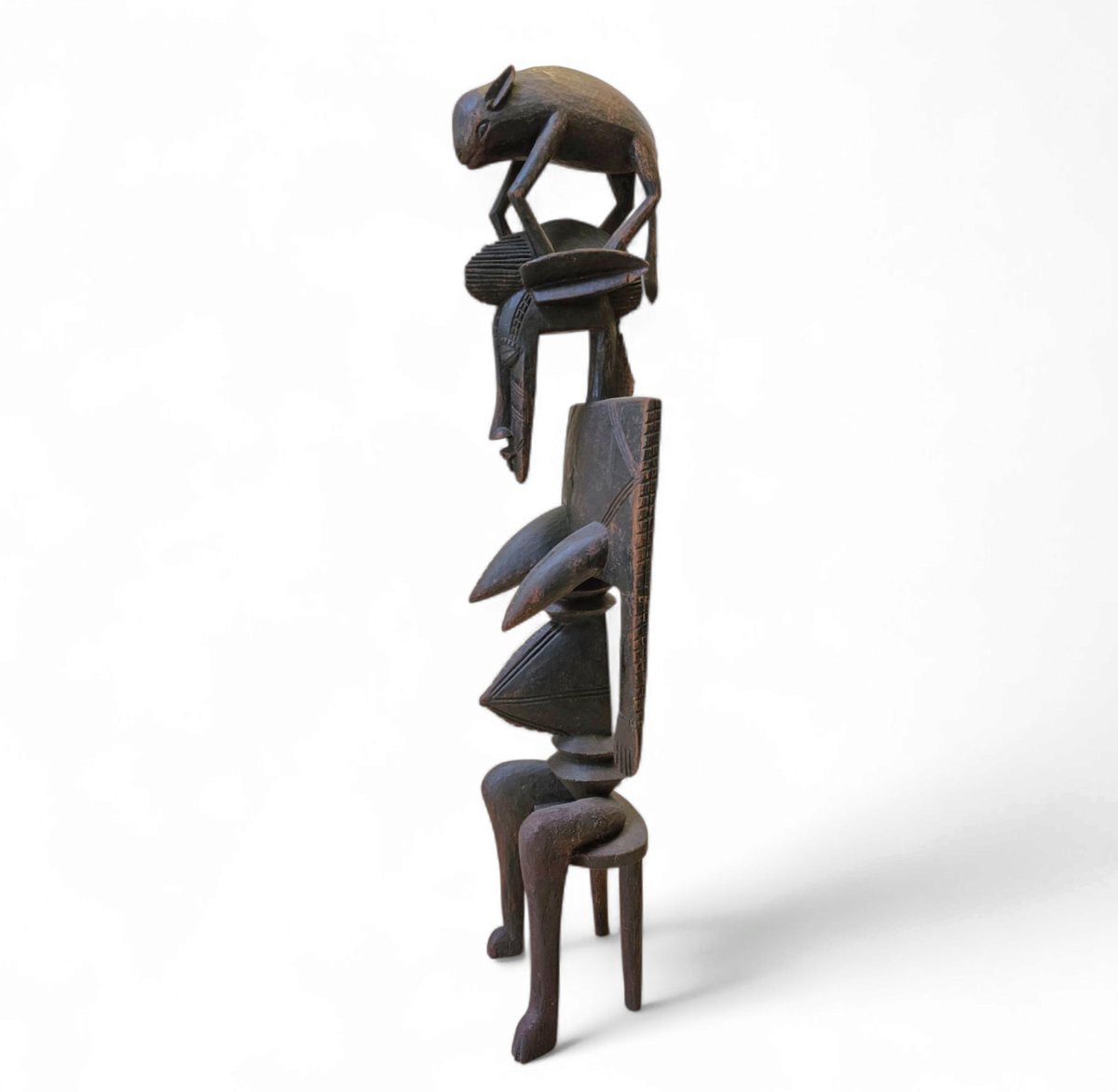 Wooden / Dogon / African Figure Sculpture / 1960s image 7