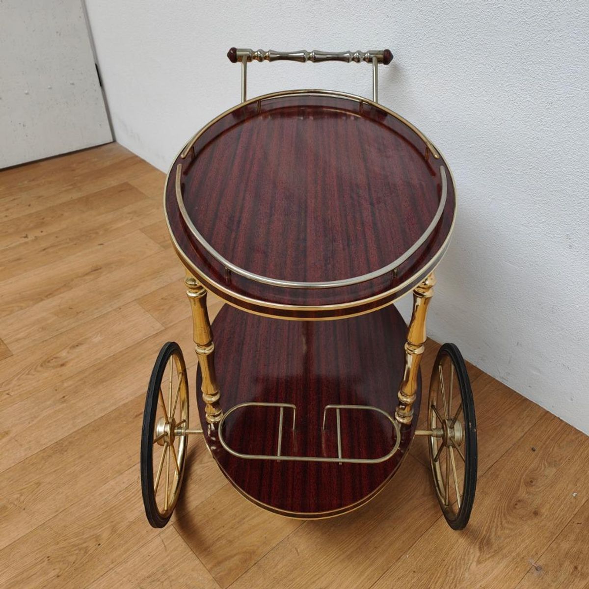 Vintage Barcart Drankenkar Trolley Butlerwagen Bijzettafel 3 image 4