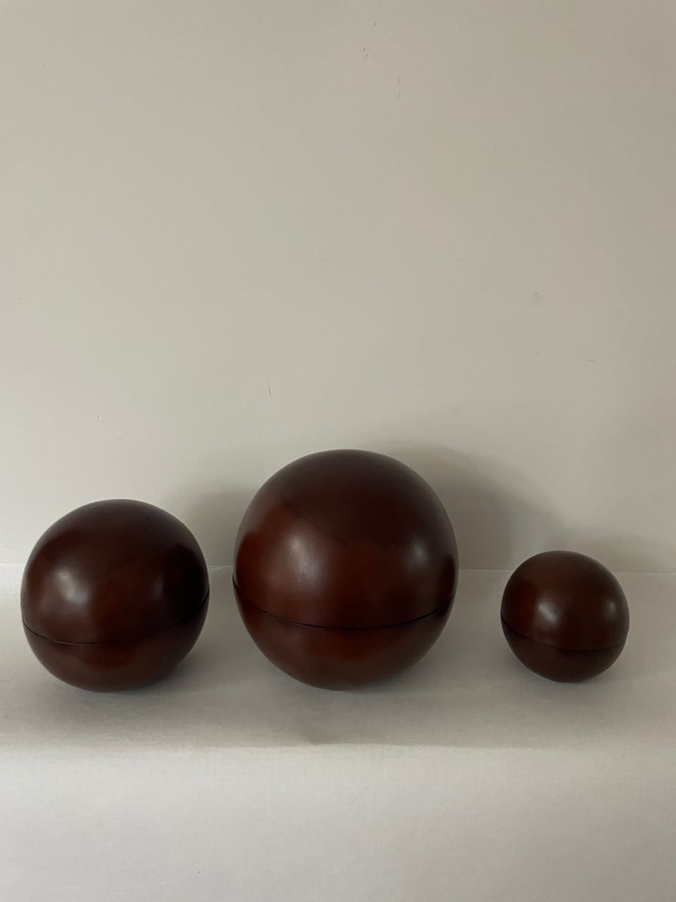 Vintage Houten Bakjes. Houten Bollen. Baboushka Bollen. Houten Decoratie Ballen image 8