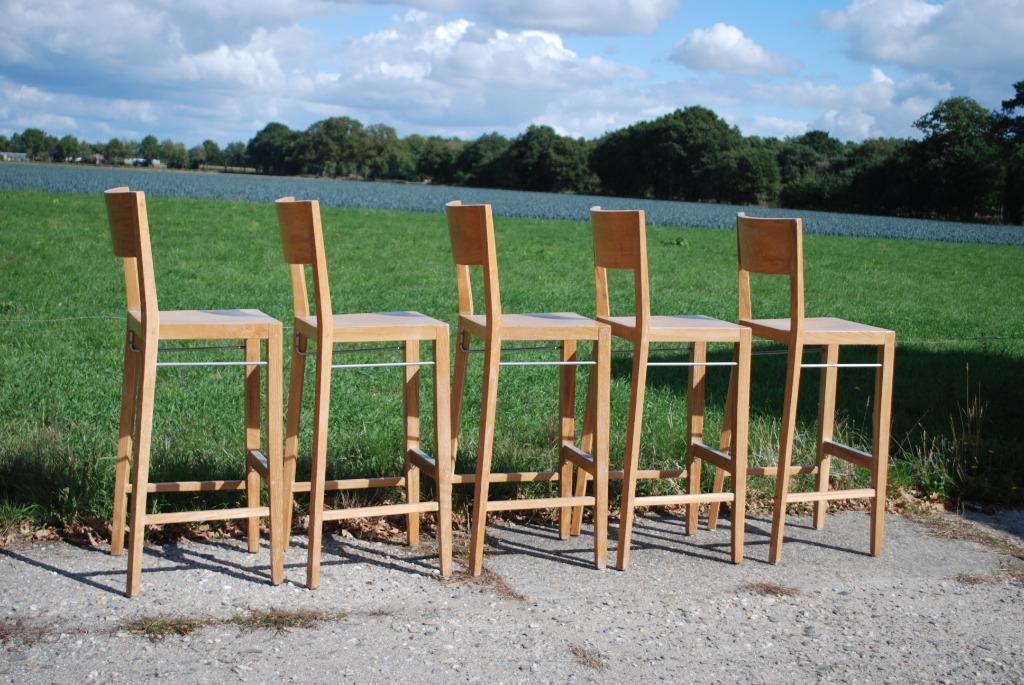 Barkruk Hout Hutten 5 Stuks image 10