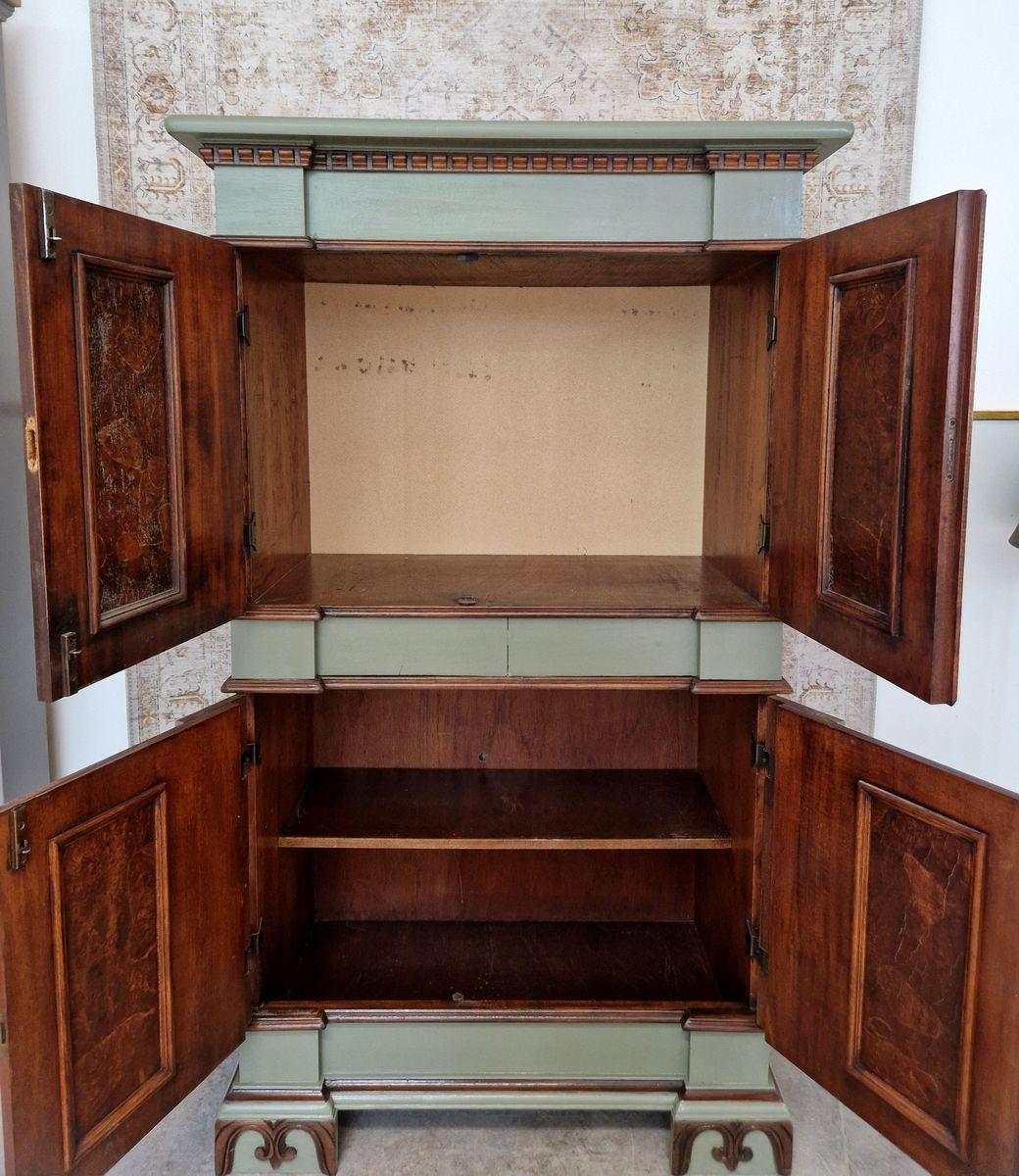 Klassieke Europese Stijl Handbeschilderde Kast, Vintage Buffetkast image 2