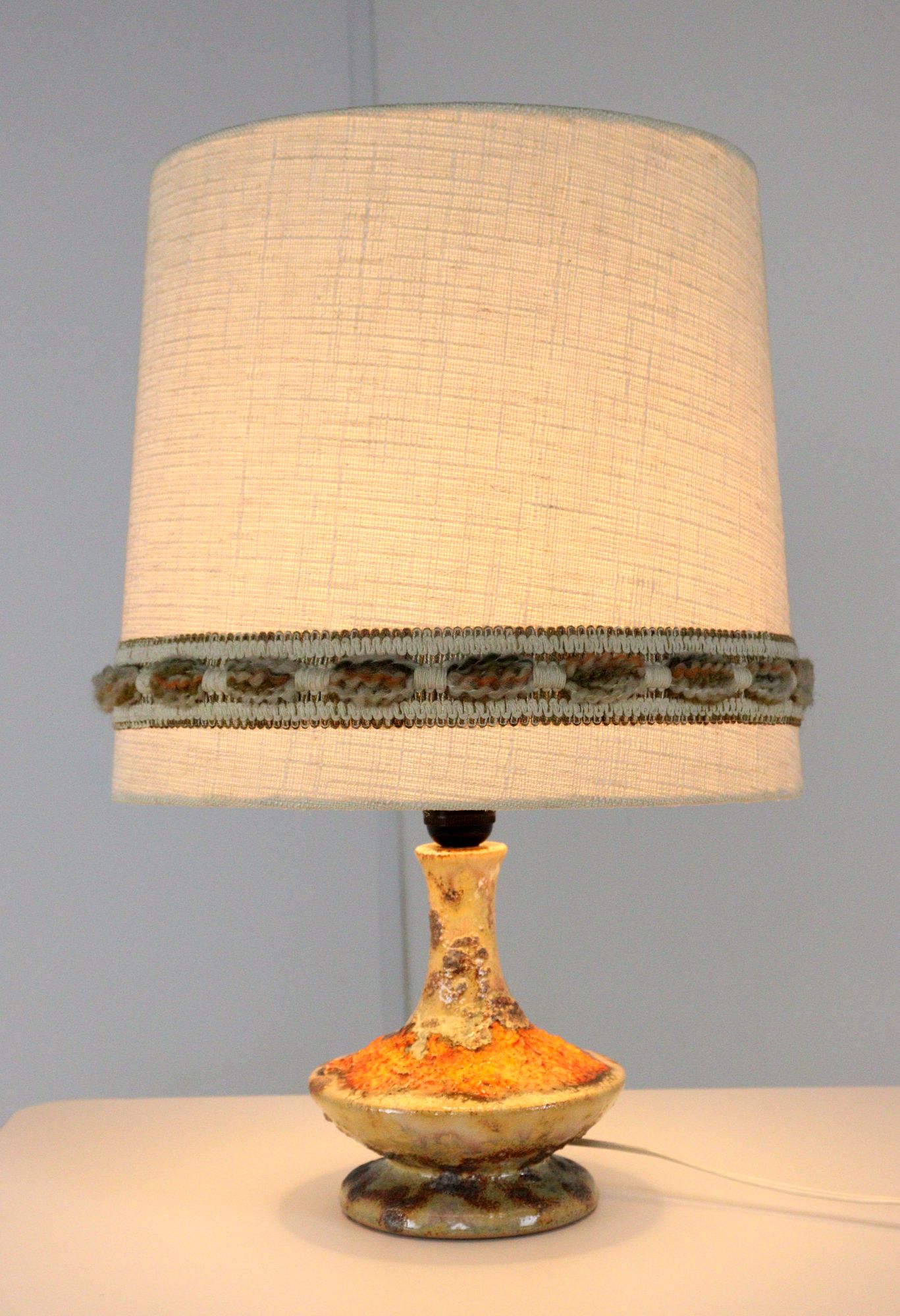 West Germany Tafellamp Keramiek Lamp Vintage image 4