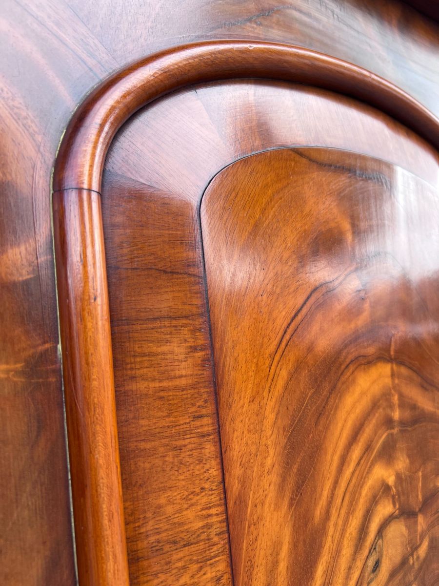 Heel Mooi Antiek Engels Mahonie Driedelig Kabinet, Met Planken En 3 Lades, 210 Cm Hoog image 17