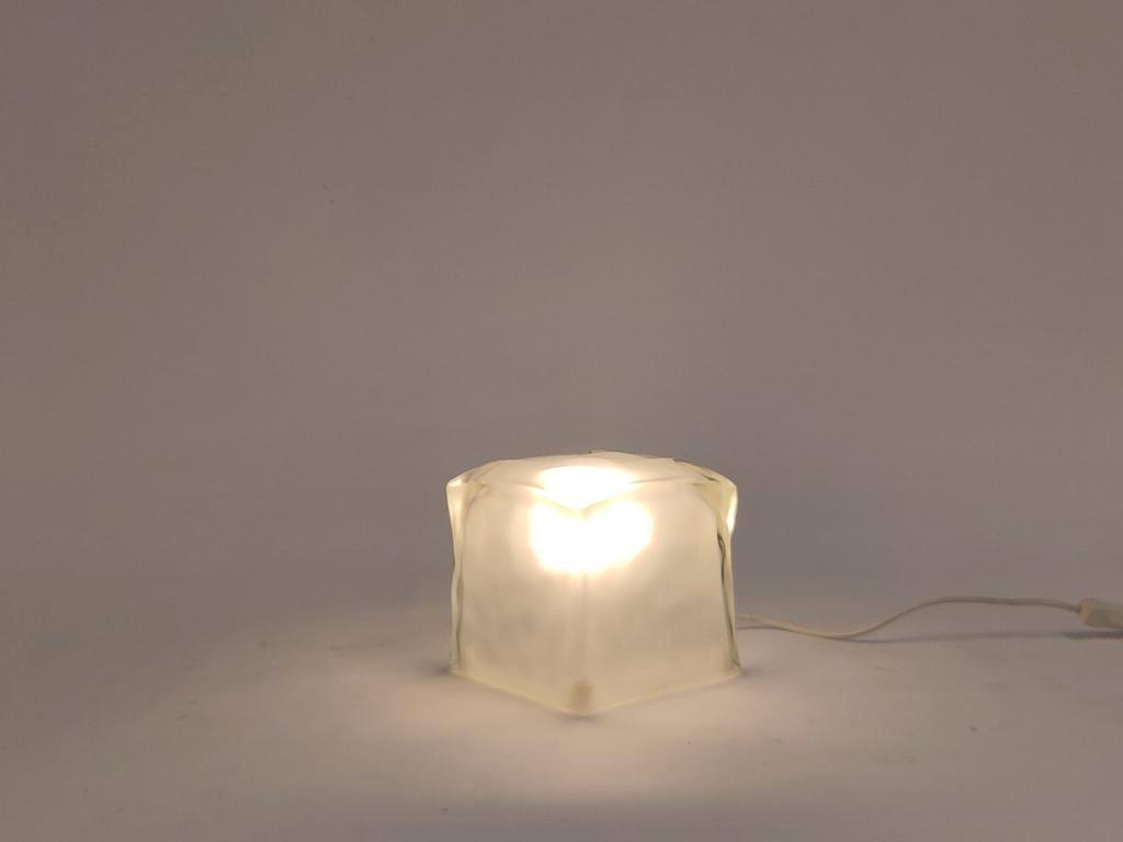 2x IKEA Iviken Ice Cube Lamp Ijsblokjes Lampen Glas Jaren 90 image 2