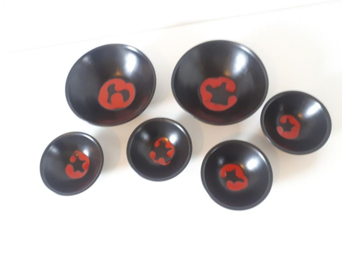Vintage Schalen Set Pinda Schaaltje Jaren 60 Keramiek image 2