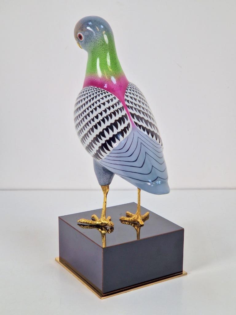 Mangani Porseleinen Duif Sculptuur ‘70 Italiaanse Design image 8