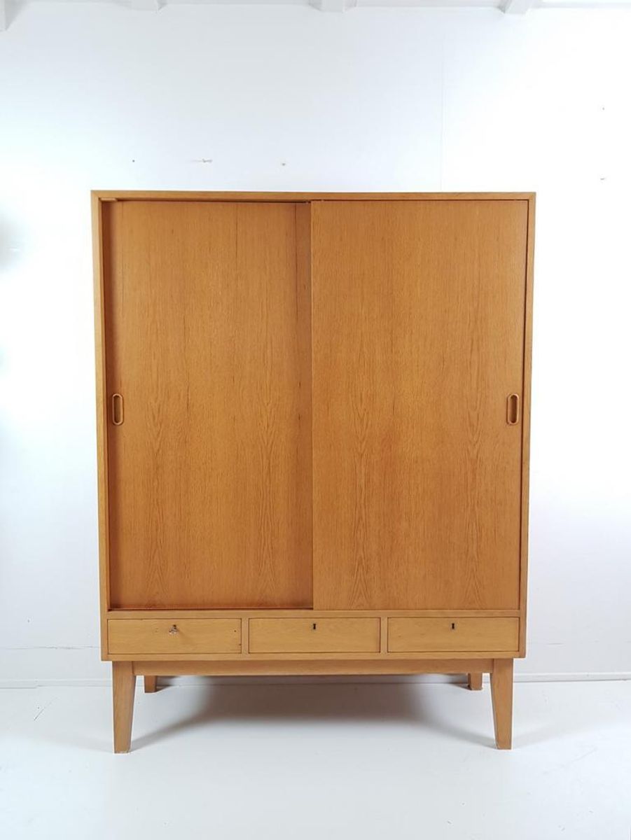 Vintage Deense Wandkast Eiken | Laden | Kast image 4