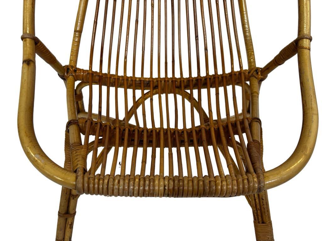 Vintage Set Van 4 Rotan Fauteuils Rohe Noordwolde 1960 image 20