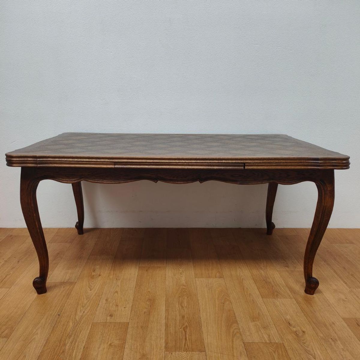 Vintage Antieke Houten Eettafel Eetkamertafel Tafel Uitschuifbaar 701 image 2