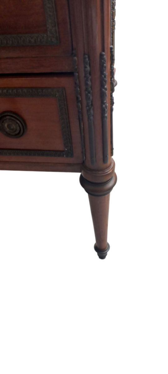 Louis Xvi 6 Laden Commode Met Grijs Marmeren Tablet image 13