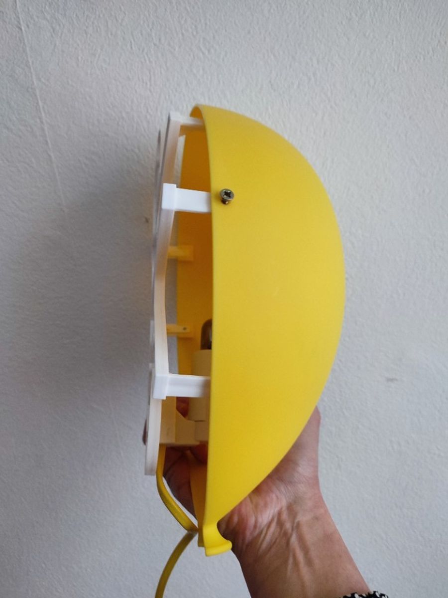 Vintage IKEA Drömminge Luchtballon Ballon Lamp Wandlamp Geel image 5