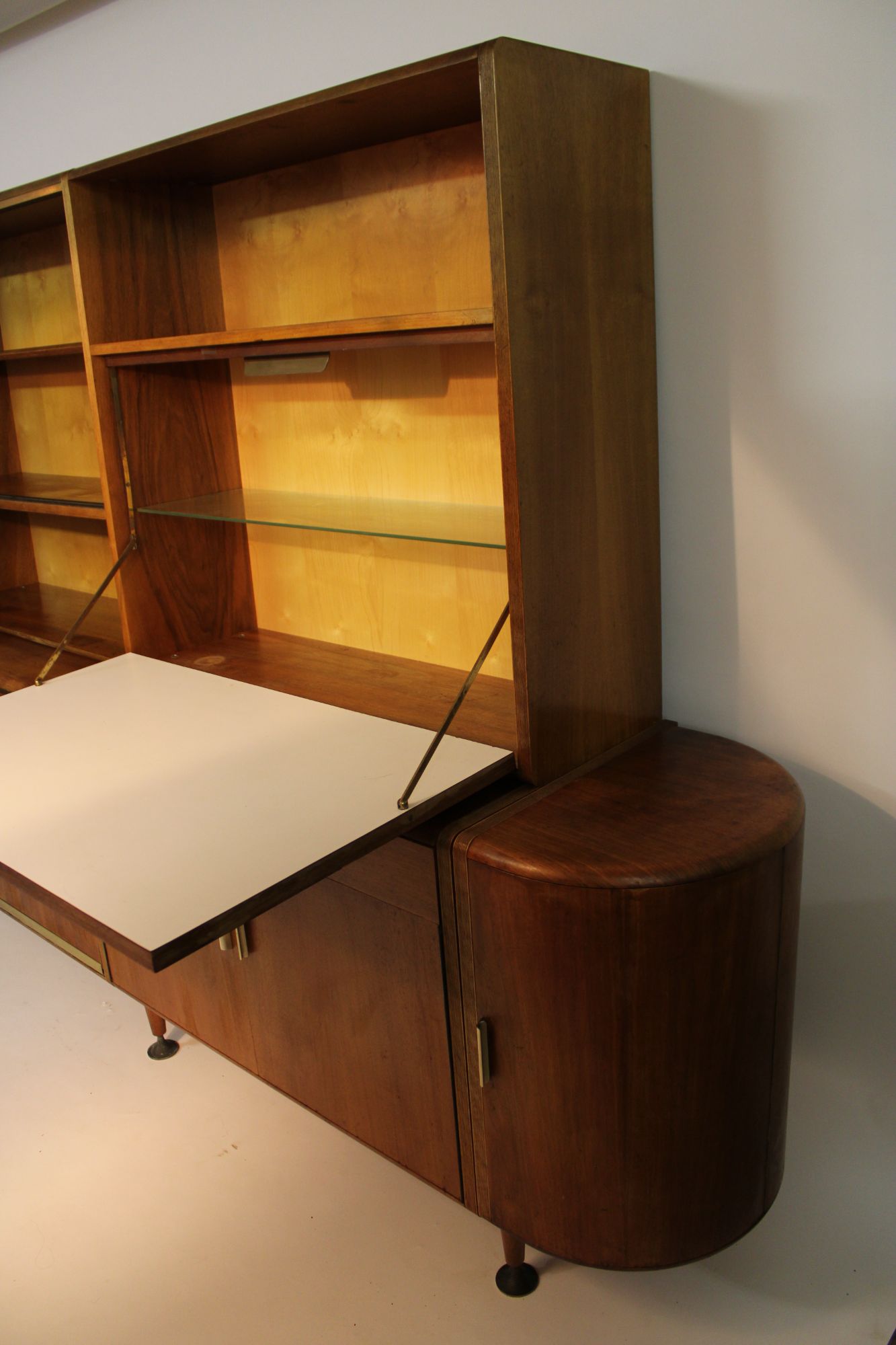 Mid-century Wandmeubel / Highboard / Dressoir – A.a. Patijn / Zijlstra – Jaren ’50 image 10