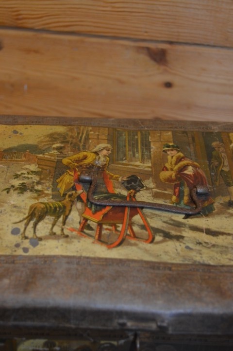 Antieke Lithografische Trommel Met Winterse Taferelen – Wed. J. Bekkers Dordrecht – Lunchtrommel image 7