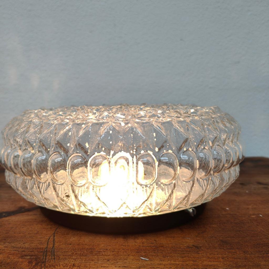 Vintage Plafonniere Retro Mid Century Glazen Plafondlamp 06 image 6