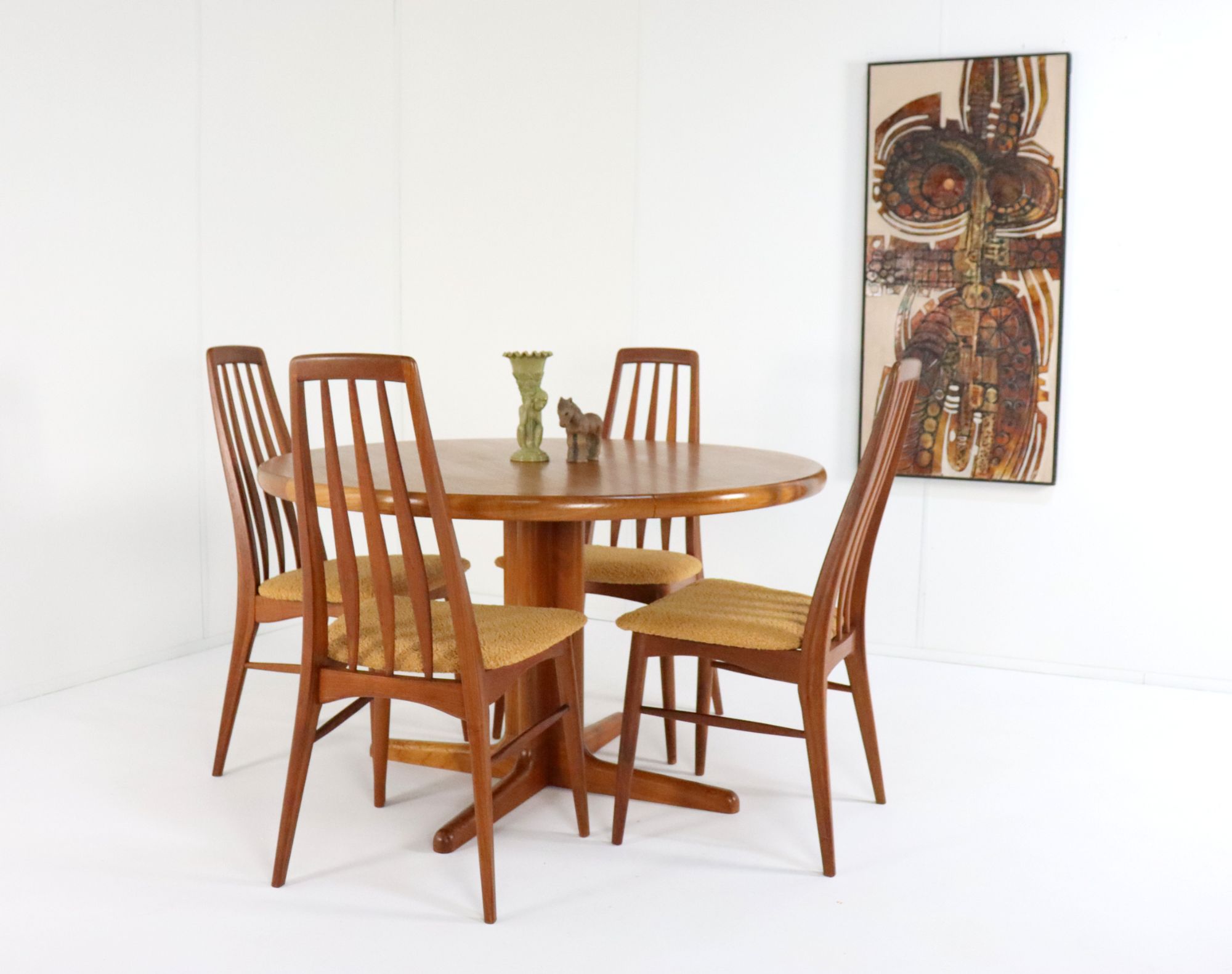 Vintage Johs. Kristoffersen & Son Ronde Eettafel Tafel 'bjerget' image 18