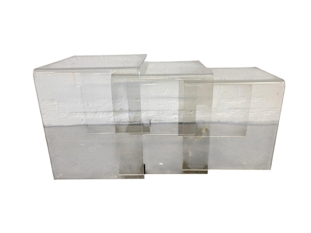 Set Van 3 Nesting Tables In Plexiglas / Salontafel image 22