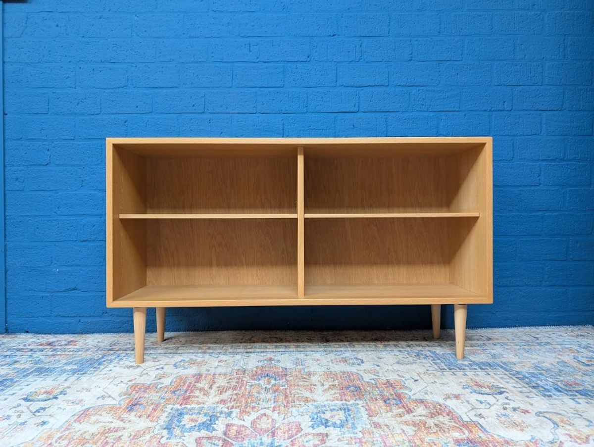 Midcentury Eiken Lage Boekenkast, Borge Mogensen image 10