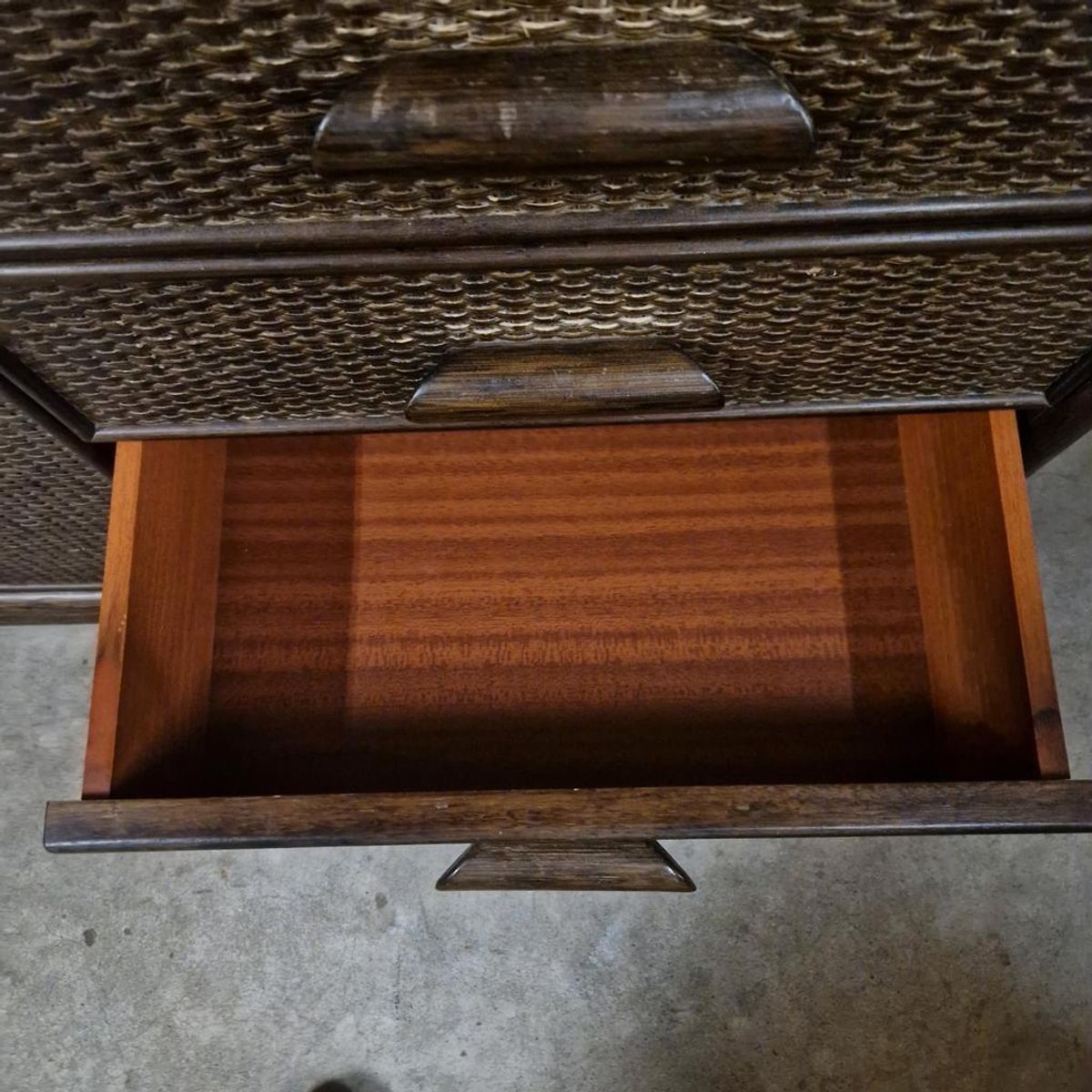 Vintage Dressoir Lowboard Sideboard Ladekast Bamboe Kast Boho Wandkast Dressoirtje image 7