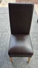 6 Leren Stoelen – Tex Choco Model image 2