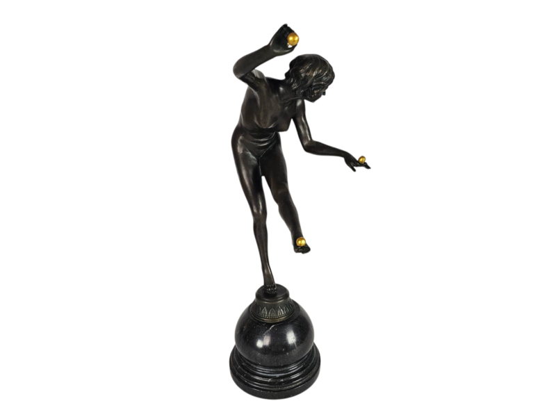 Claire Jeanne Roberte Colinet - Brons - 'La Jongleuse' - Frankrijk - 1880-1950 image 3