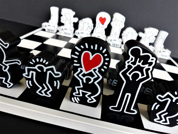 Keith Haring Schaakspel Zwart/wit Nieuw!! image 15