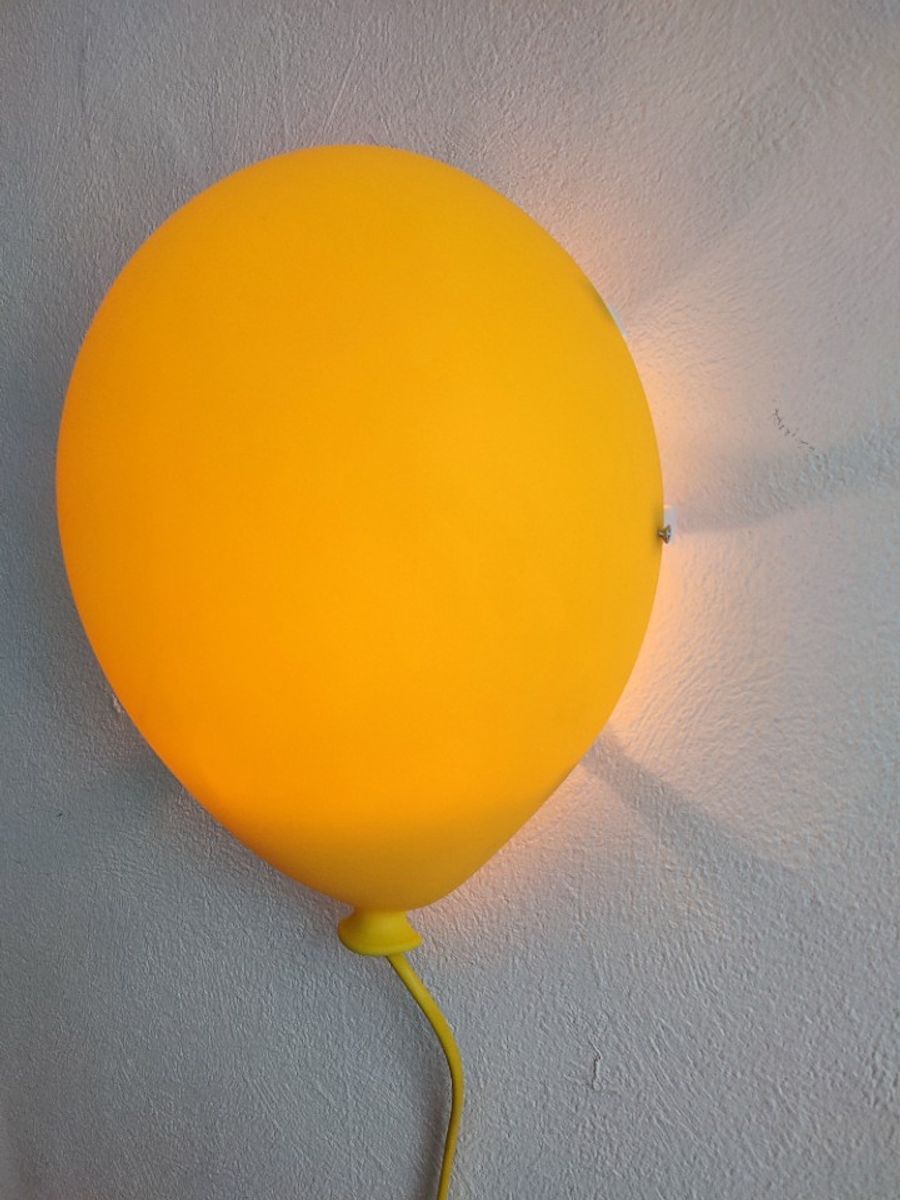 Vintage IKEA Drömminge Luchtballon Ballon Lamp Wandlamp Geel image 18