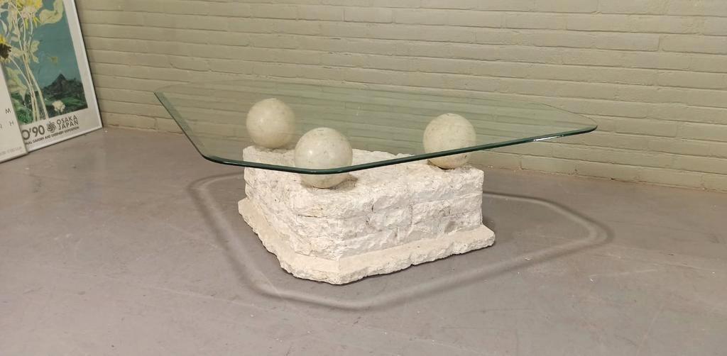 Vintage Postmodern Magnussen Ponte Steen Salontafel image 10
