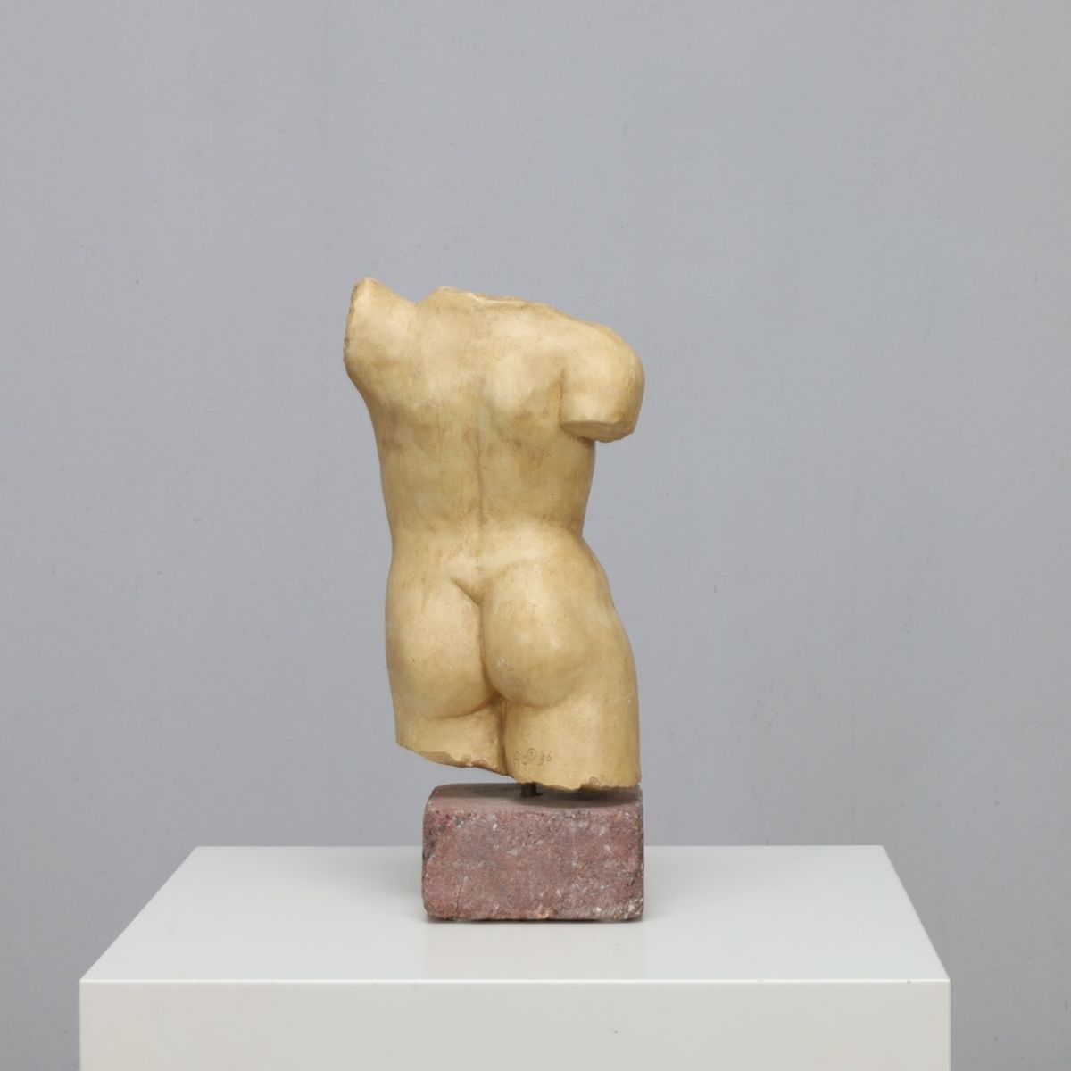 Sculptural Female Torso Signed Ac image 4