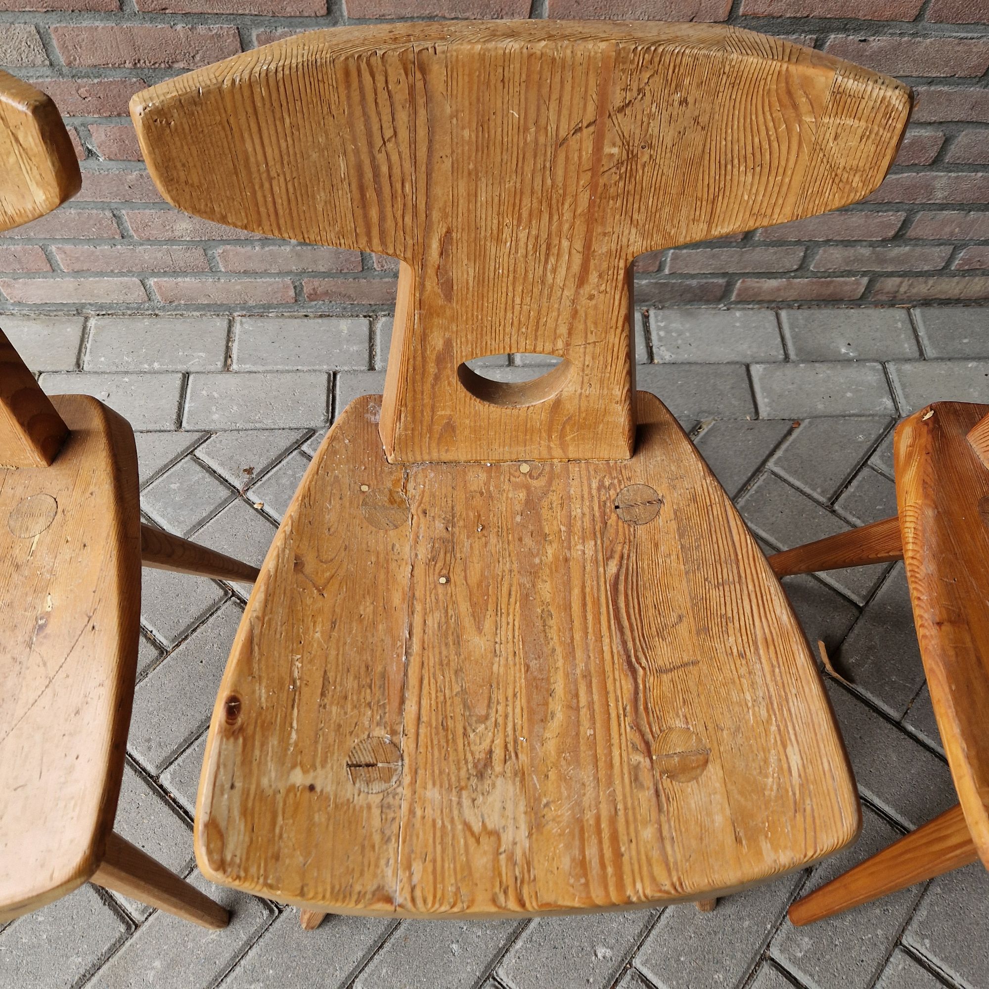 Jacob Kielland Brandt Set Van 3 Vintage Stoelen image 7