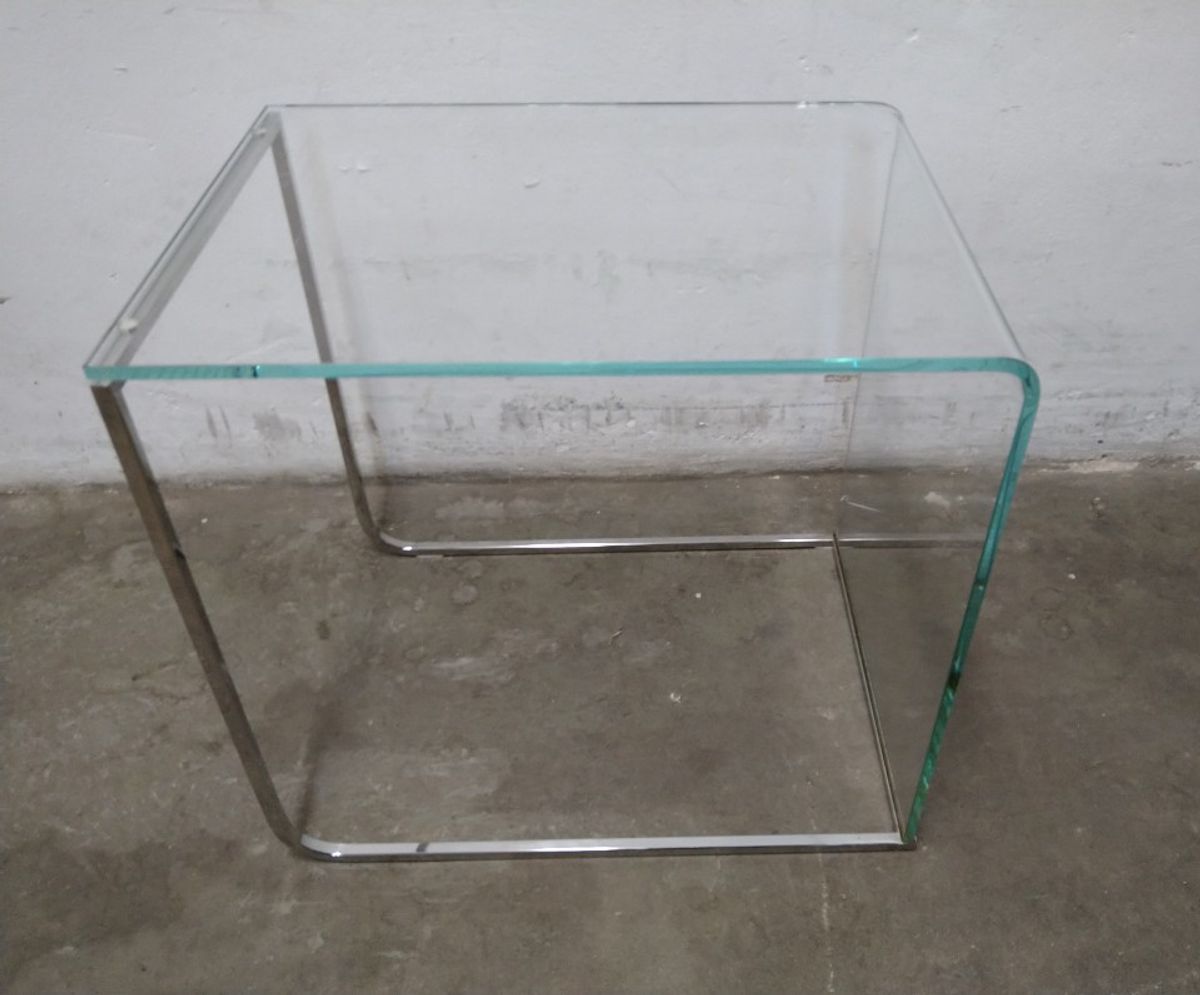 Vintage Glazen Bijzettafel image 10