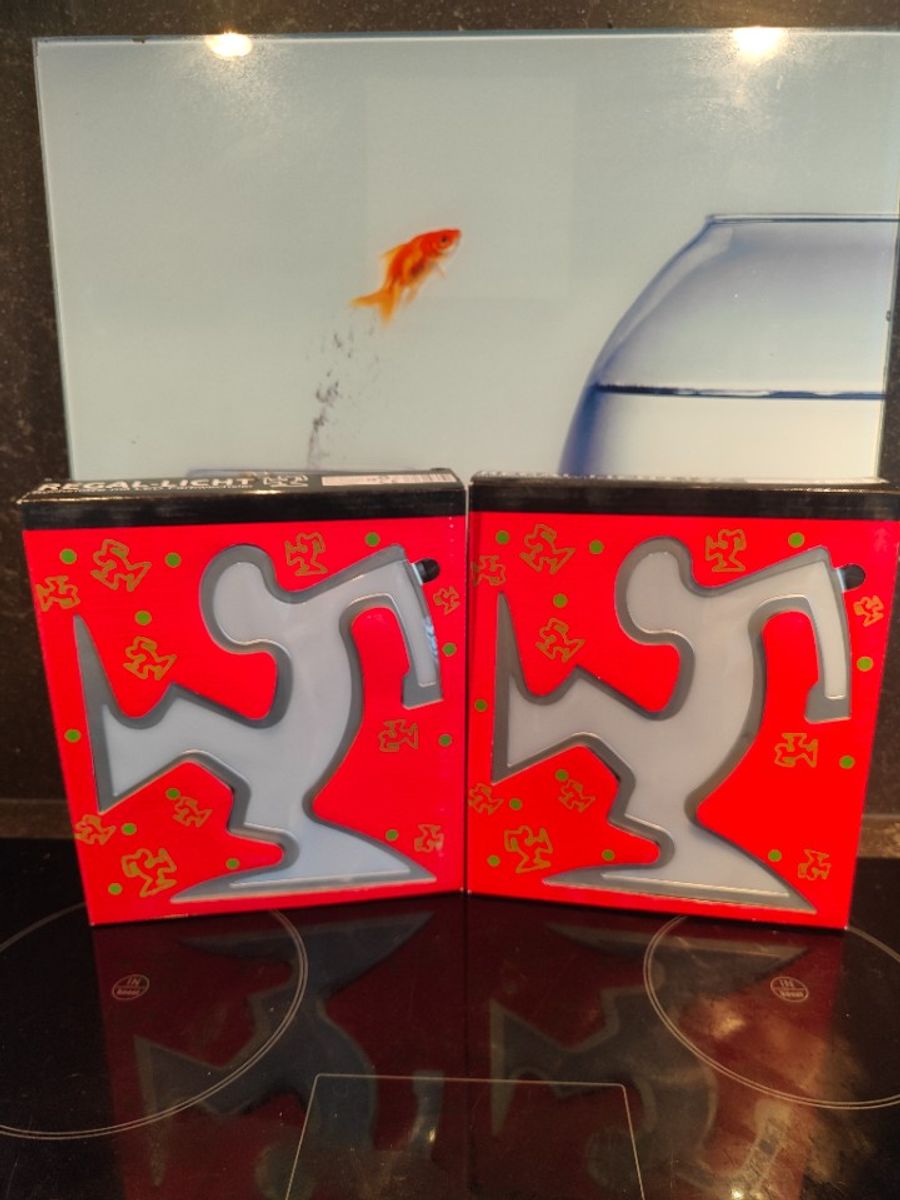 Set Osvaldo Cavandoli Keith Haring La Linea Lampen Grijs image 3