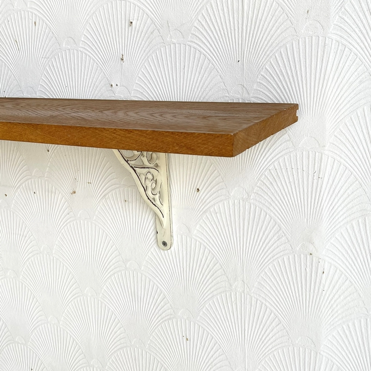 Barok wandconsole, console, antiek wandrek, spiegelconsole wit zilver dualcolour 38x20x16 plank vintage console retro Repro