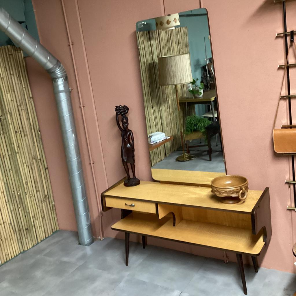 Vintage Kaptafel Met Spiegel image 4