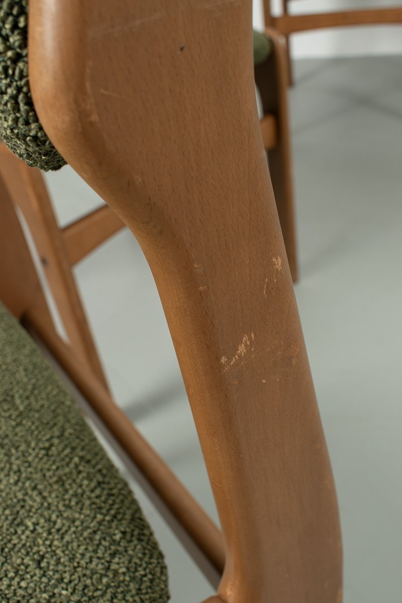 Set Van 4 Deense, Refurbished, Vintage Stoelen image 5