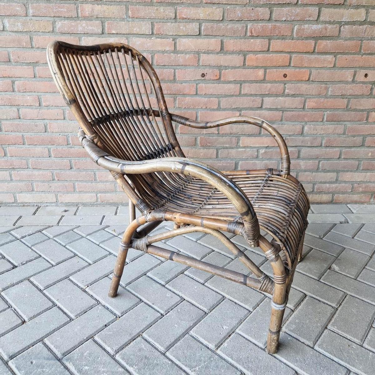 Bruine Bamboe Fauteuil Tuinstoel image 6