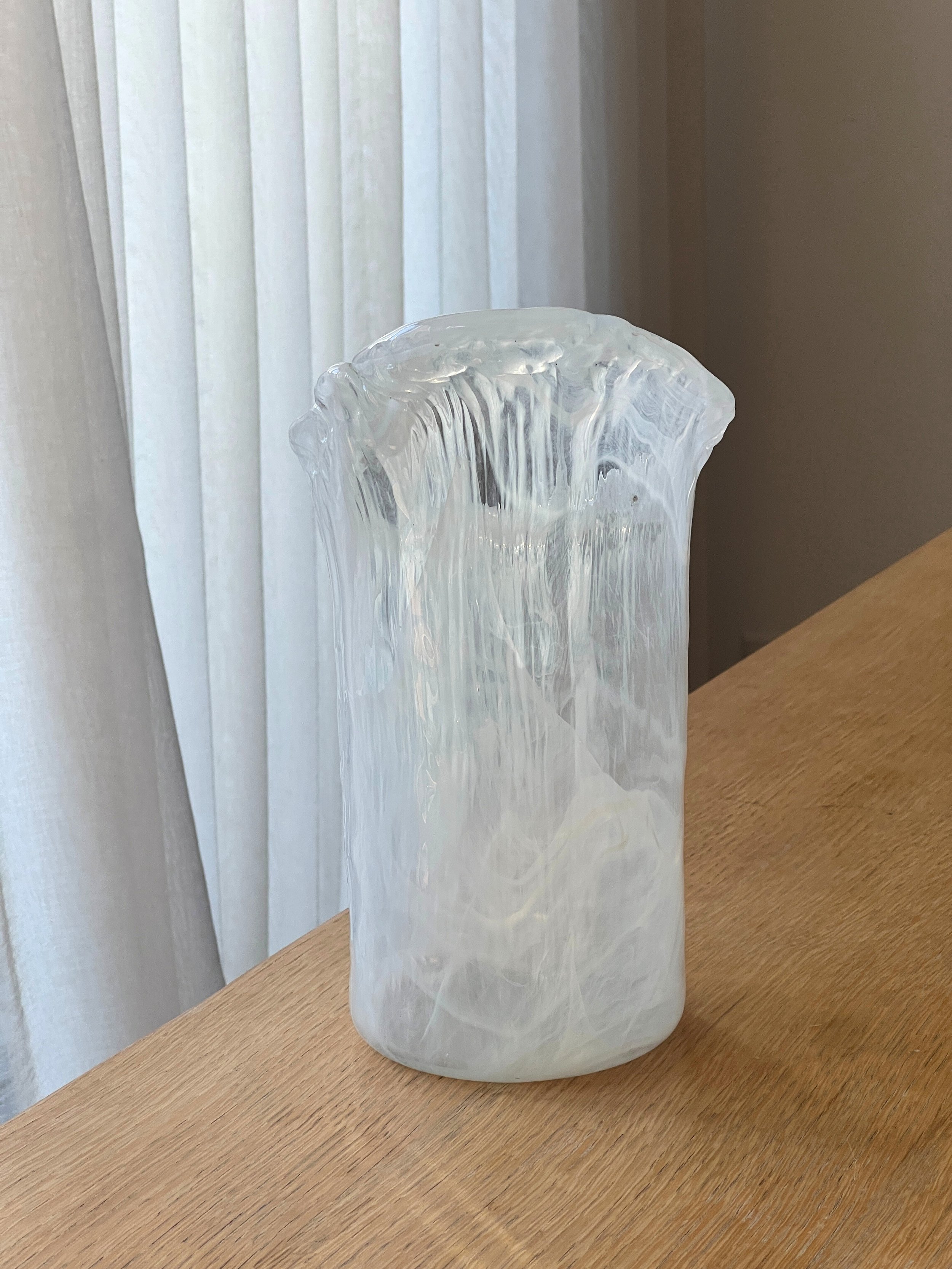 Vintage Handmade Glass Vase image 5