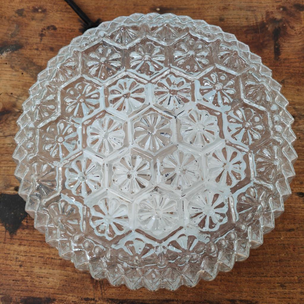 Vintage Plafonniere Retro Mid Century Glazen Plafondlamp 06 image 4