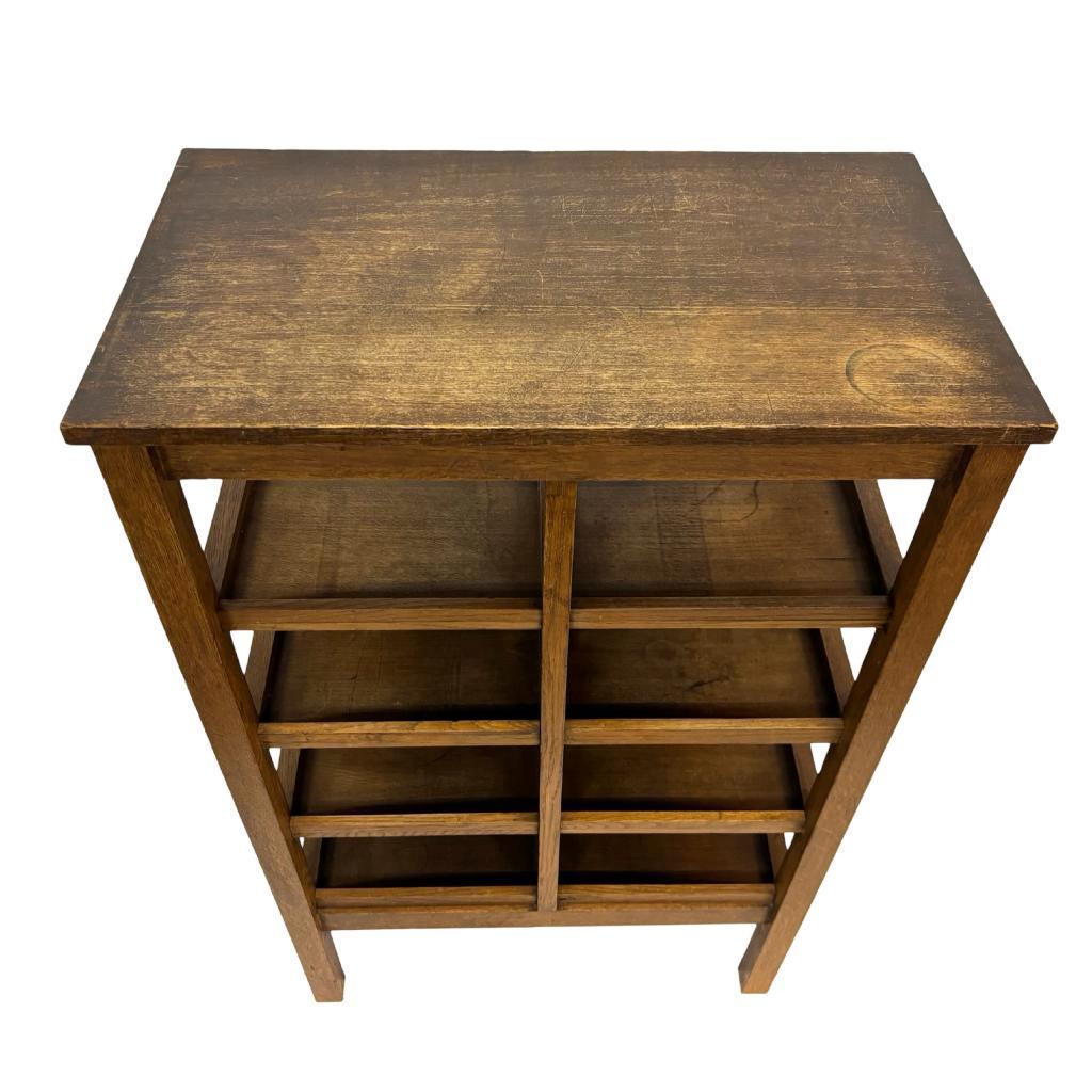 Art Deco Wandkast Vakkenkast Jaren 30 Eiken Open Kast image 15