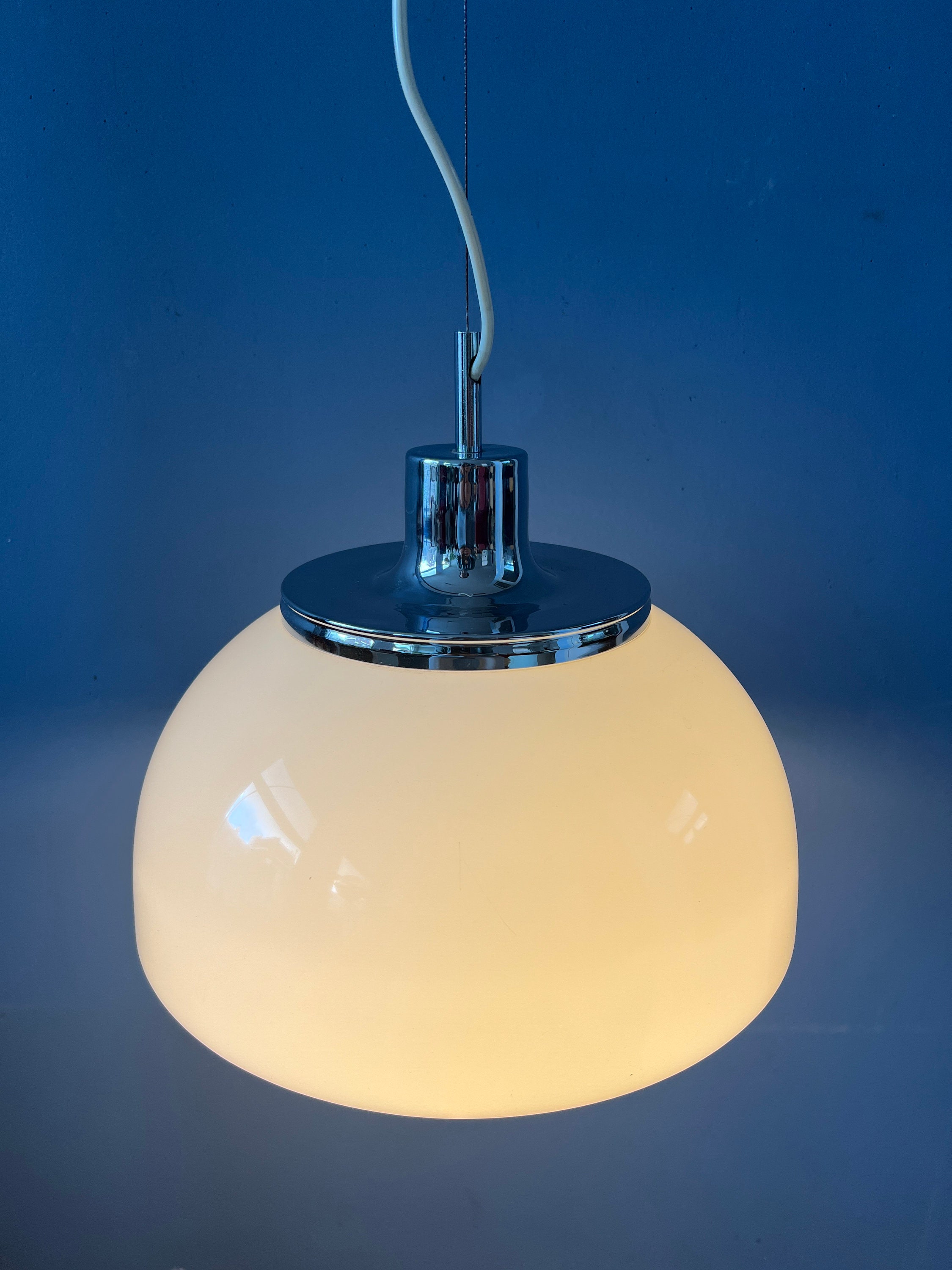 Mid Century Witte Guzzini Faro Plexiglas Hanglamp image 5