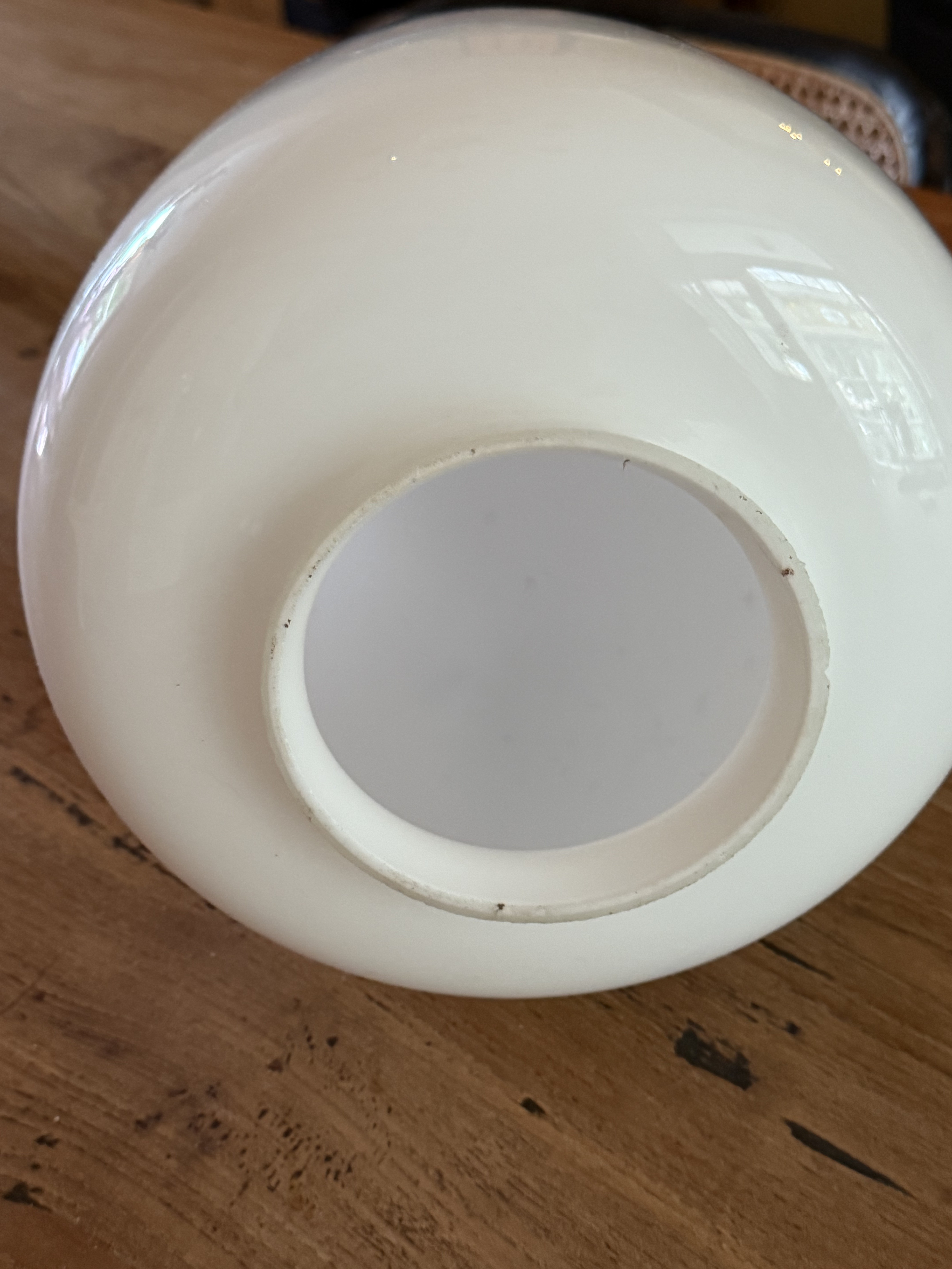 Mooie Wit Glazen Lampenkap Van Gispen image 3