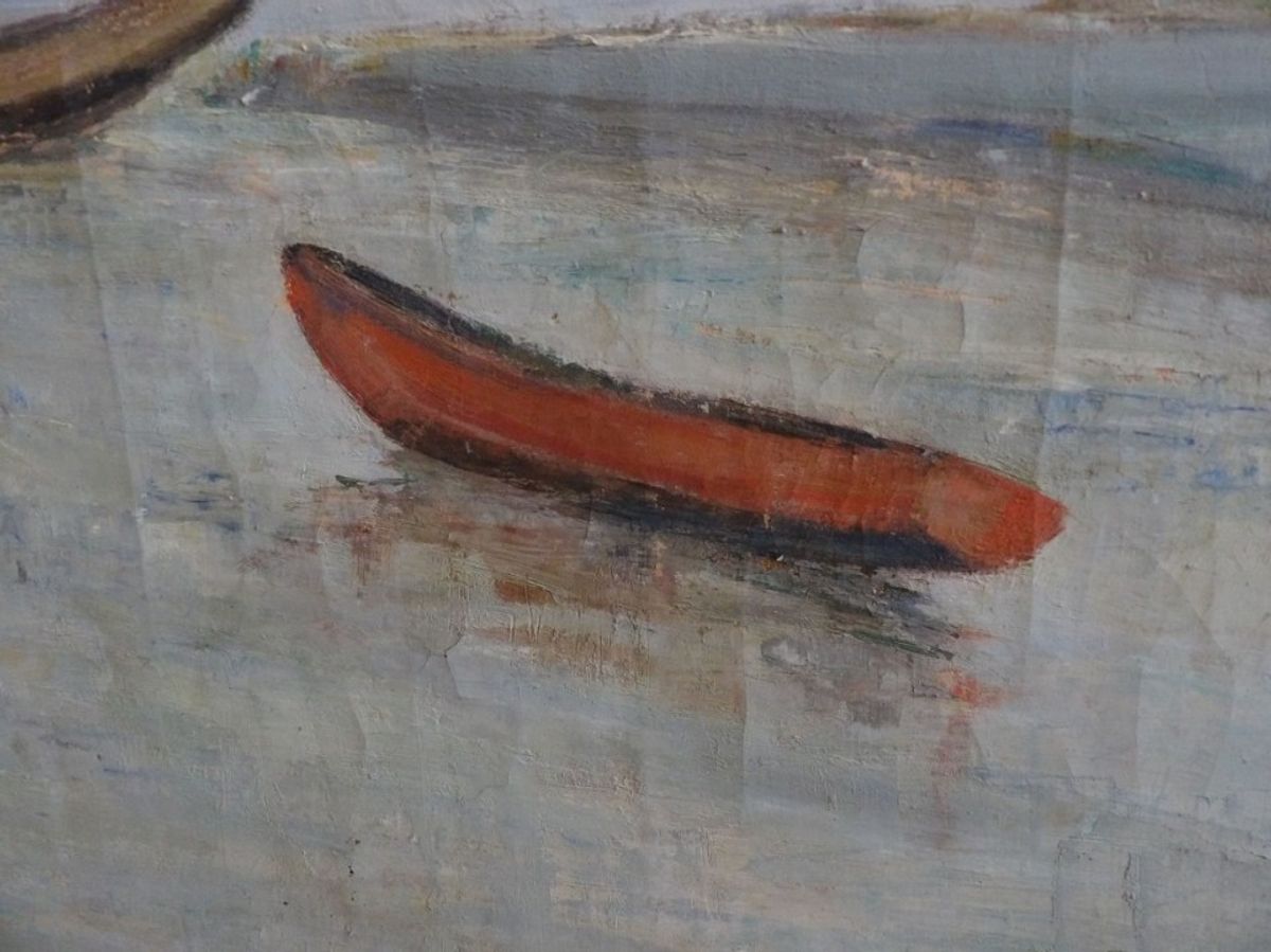 Karel Heymans (1899-1974) Bootjes Aan Het Strand image 3
