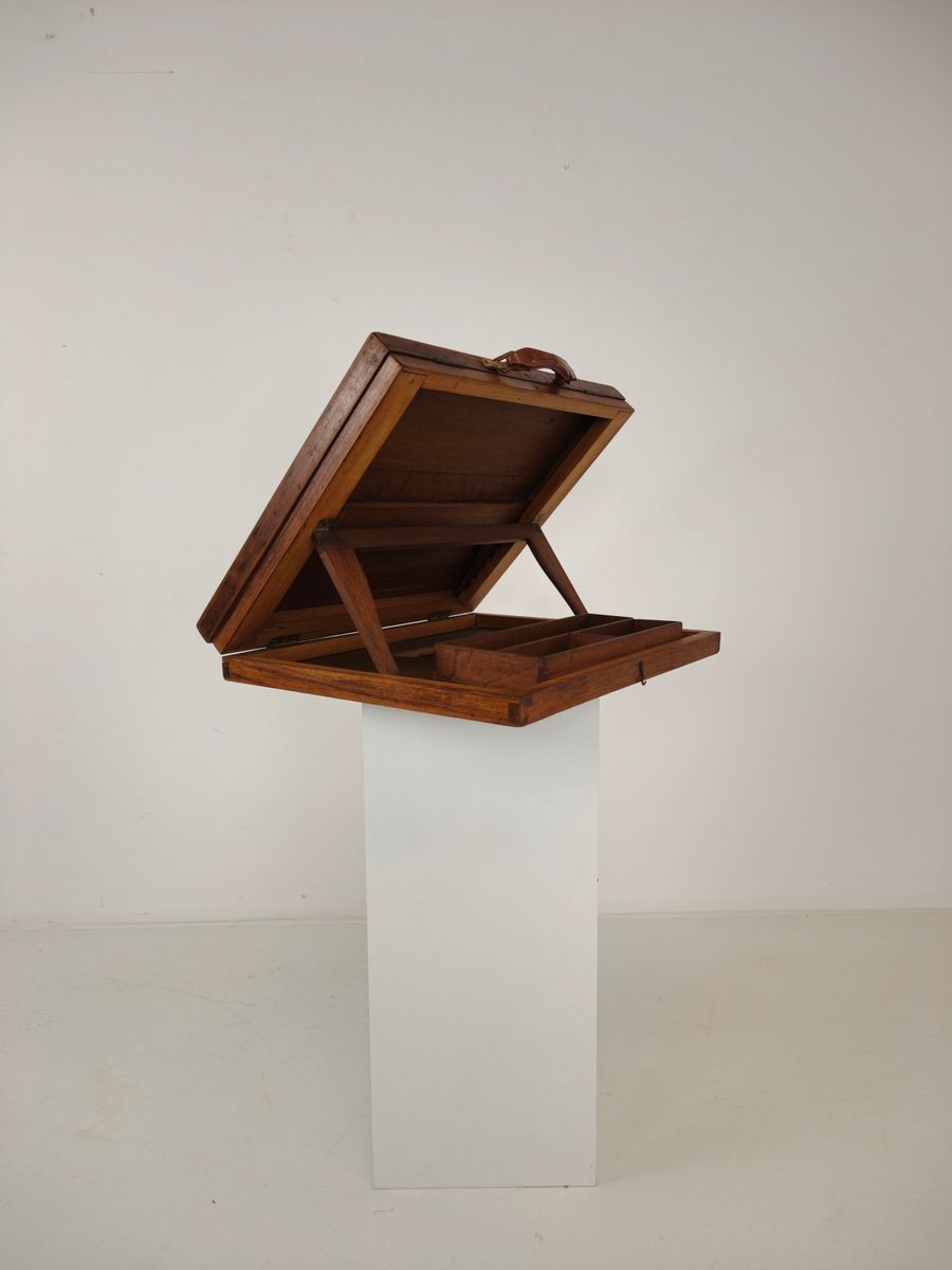 Antieke Draagbare Lessenaarkast – Circa 1920 image 6