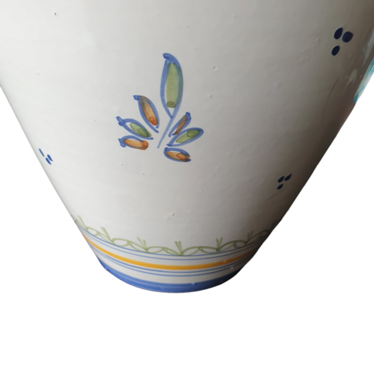 Vintage Talavera Spaans Aardewerk Vaas Prachtig Beschilderd image 4