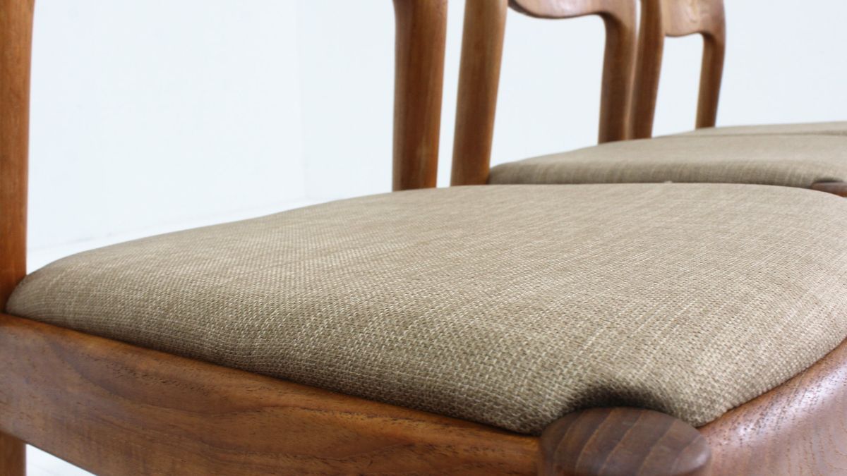 4 Vintage Deense Eetkamer Stoelen Van Niels Koefoed image 6