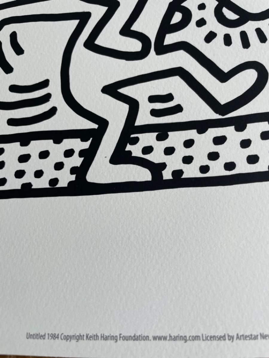 Keith Haring (1958-1990). Untitled,1984, Copyright Keith Haring Foundation, Printed In The Uk image 3
