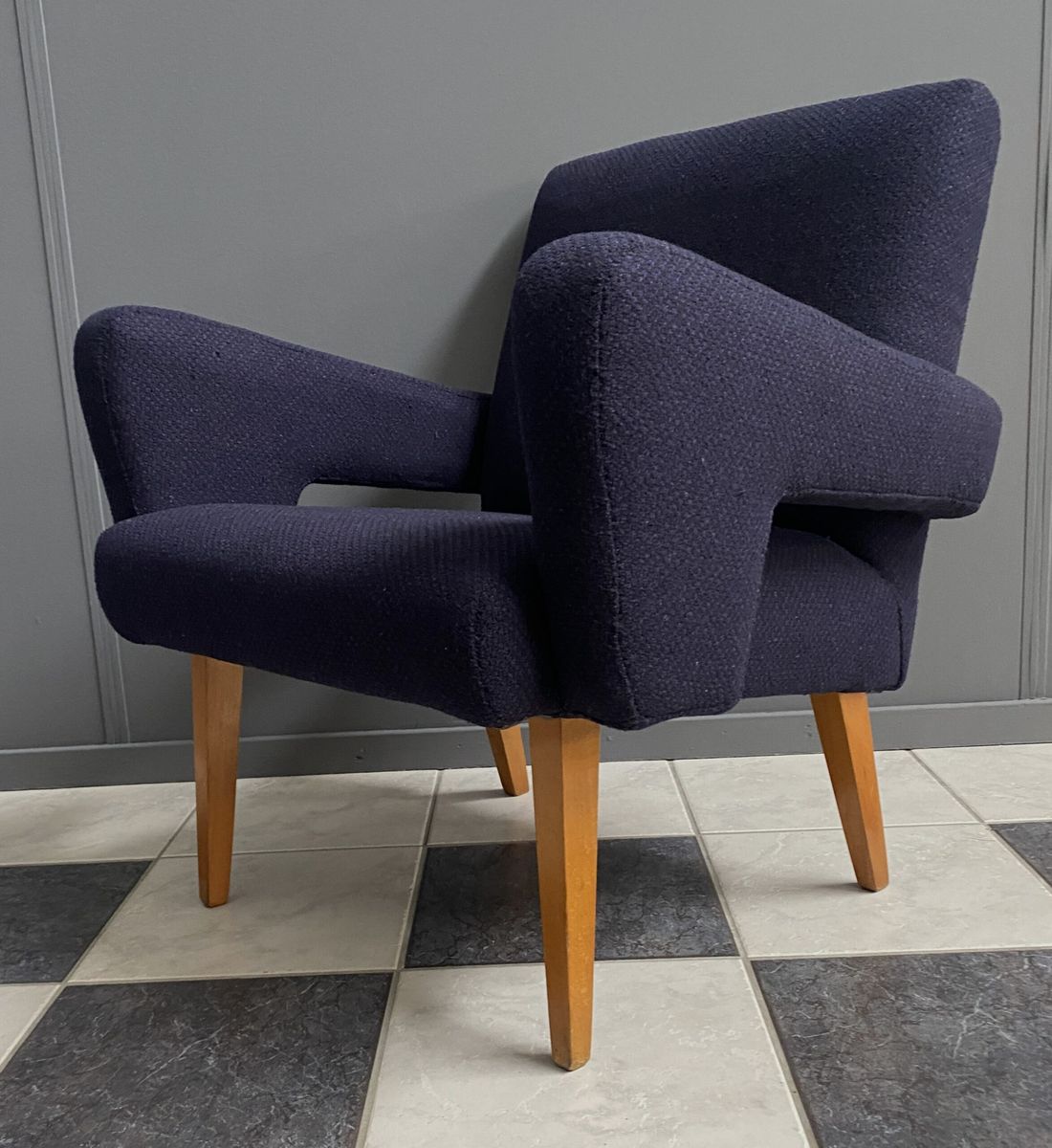 Purple Arm Chair By Jitona 1970s image 5