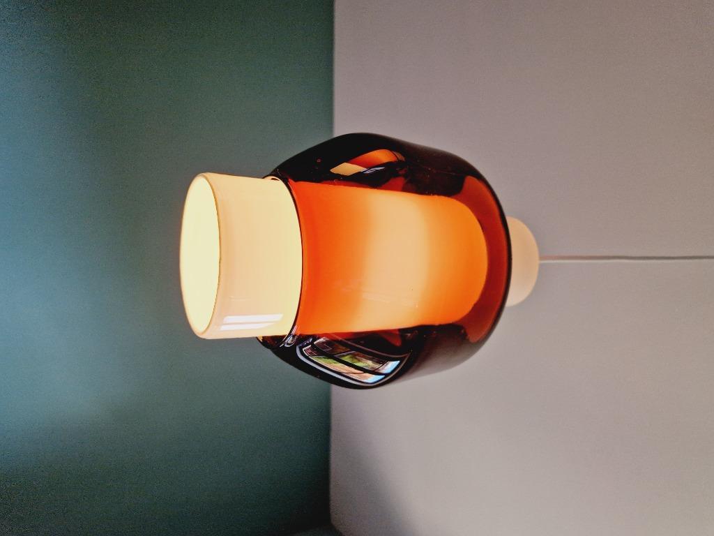 Scandinavisch Amethistglas Met Dubbele Ophanging, 1960 image 4