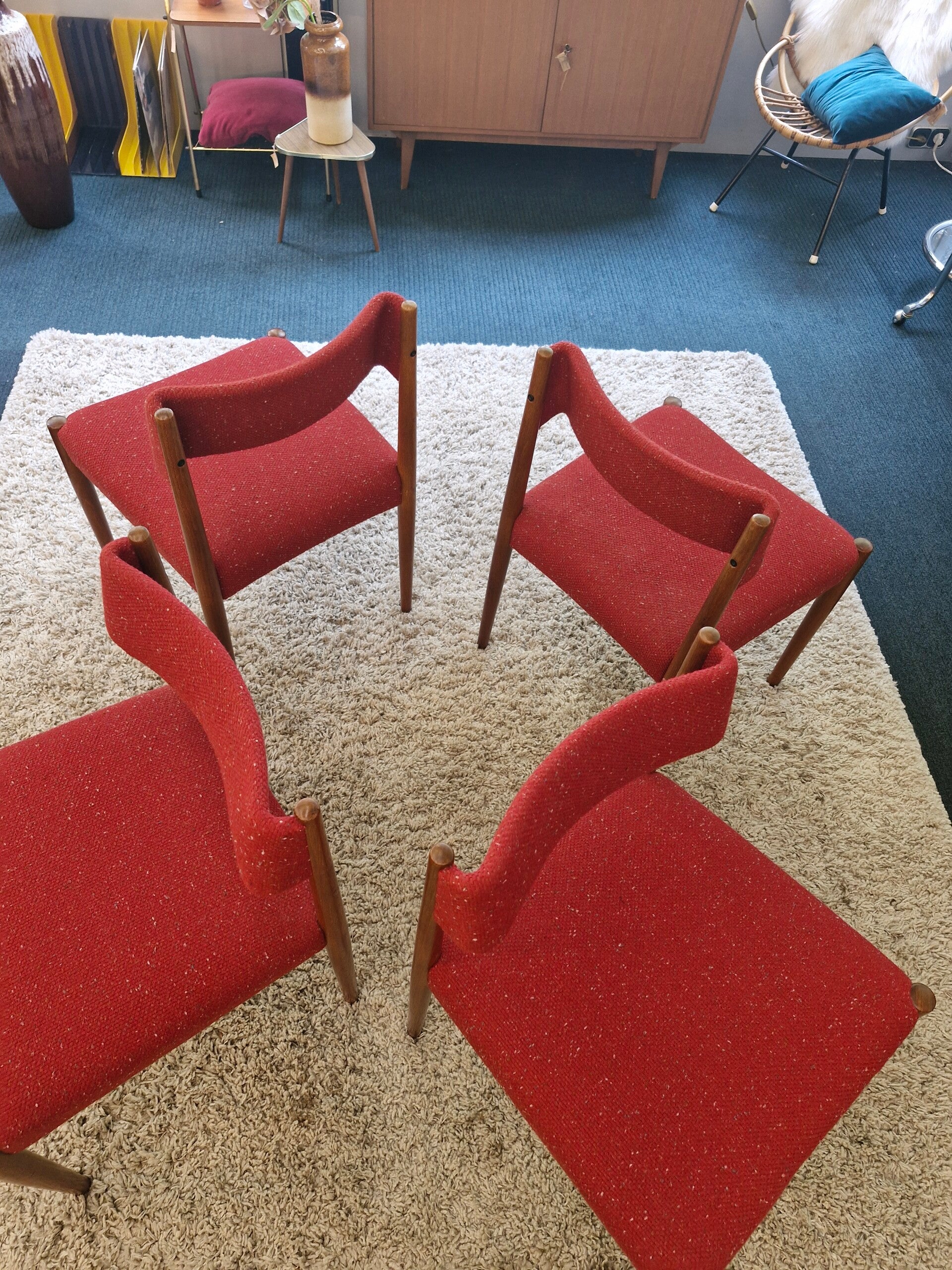 Set Van Vier Bovenkamp Bender Madsen Eetkamerstoelen image 10