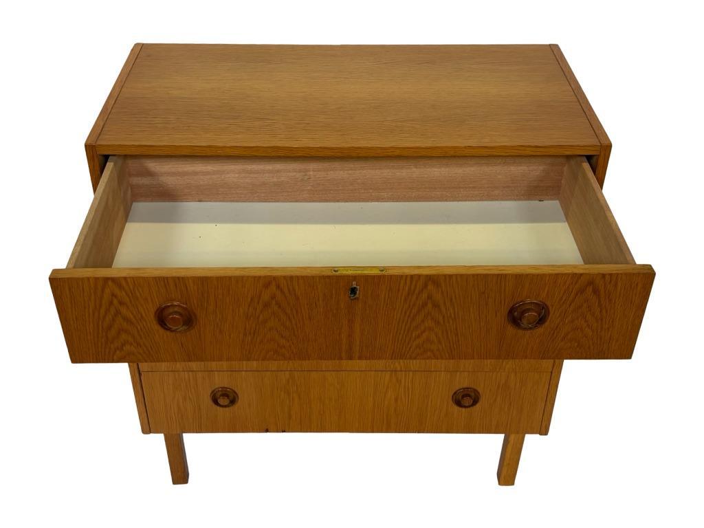 Vintage Ladekast Kastje Jaren 60 Teak Fineer Commode Design image 23