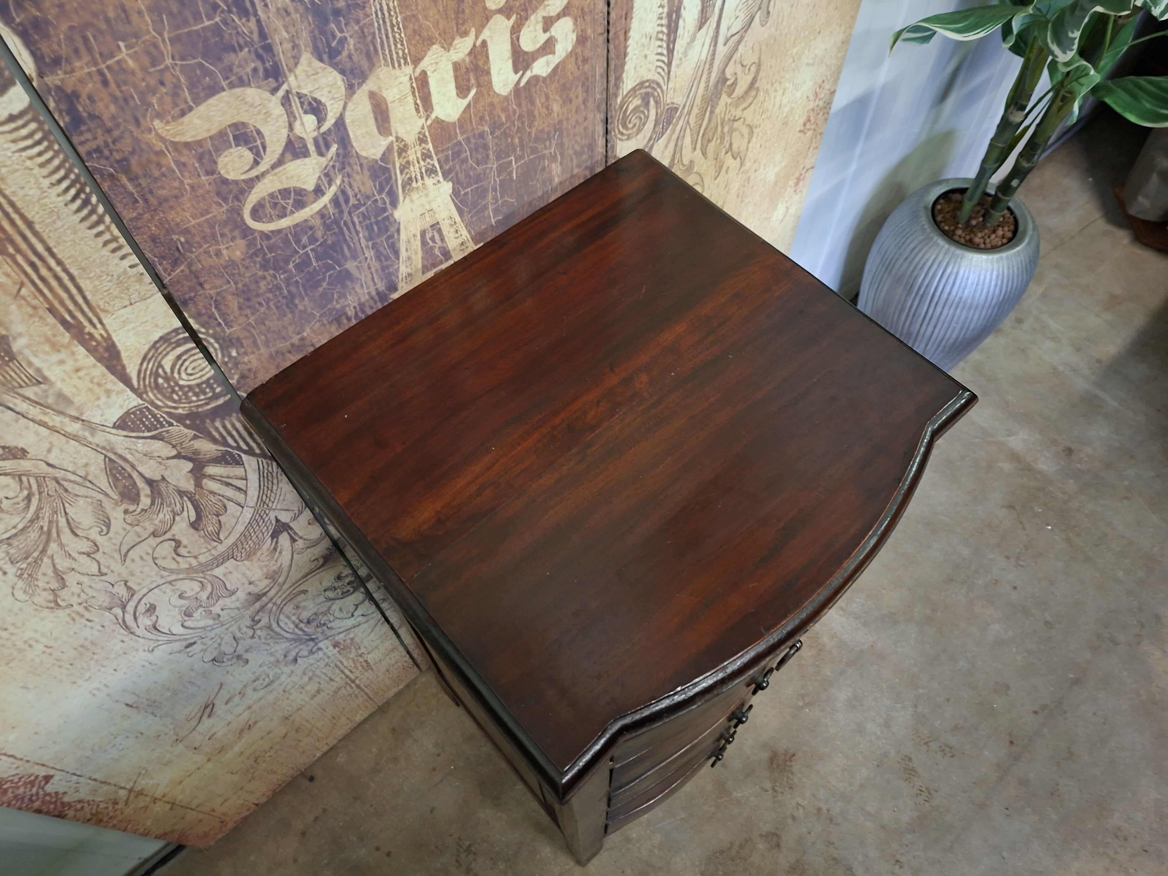 Koloniaal Teakhouten Ladenkast, Apothekerskast, Archiefkast Afm. 41x39cm En 86cm Hoog. image 5